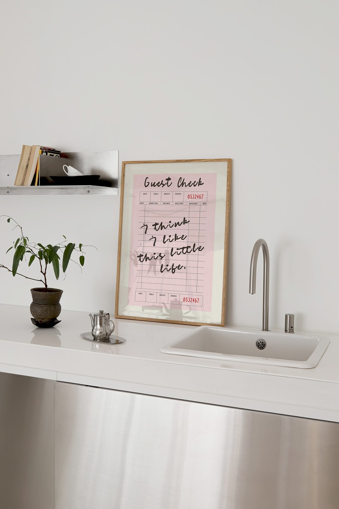 I Think I Like This Little Life Quote Art Print - Image 3