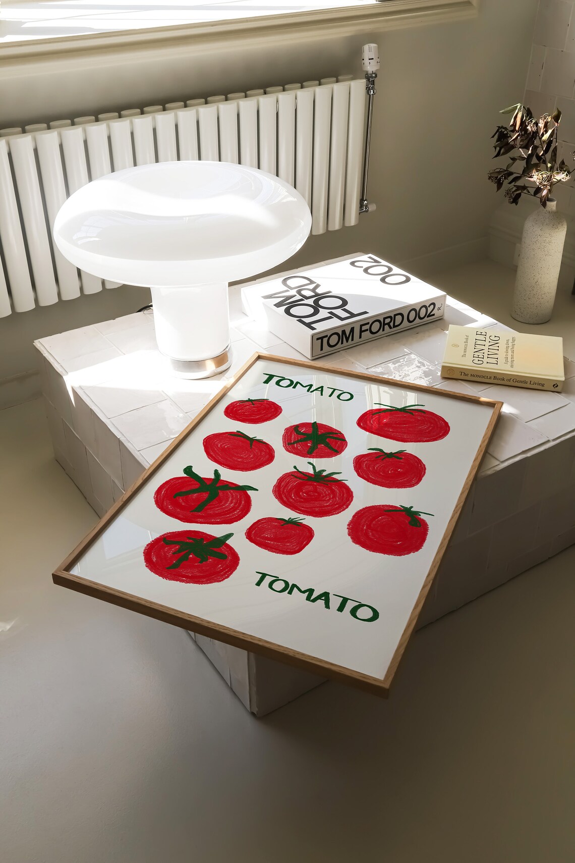 Tomato Print, Retro Kitchen Food Art Poster - Image 2