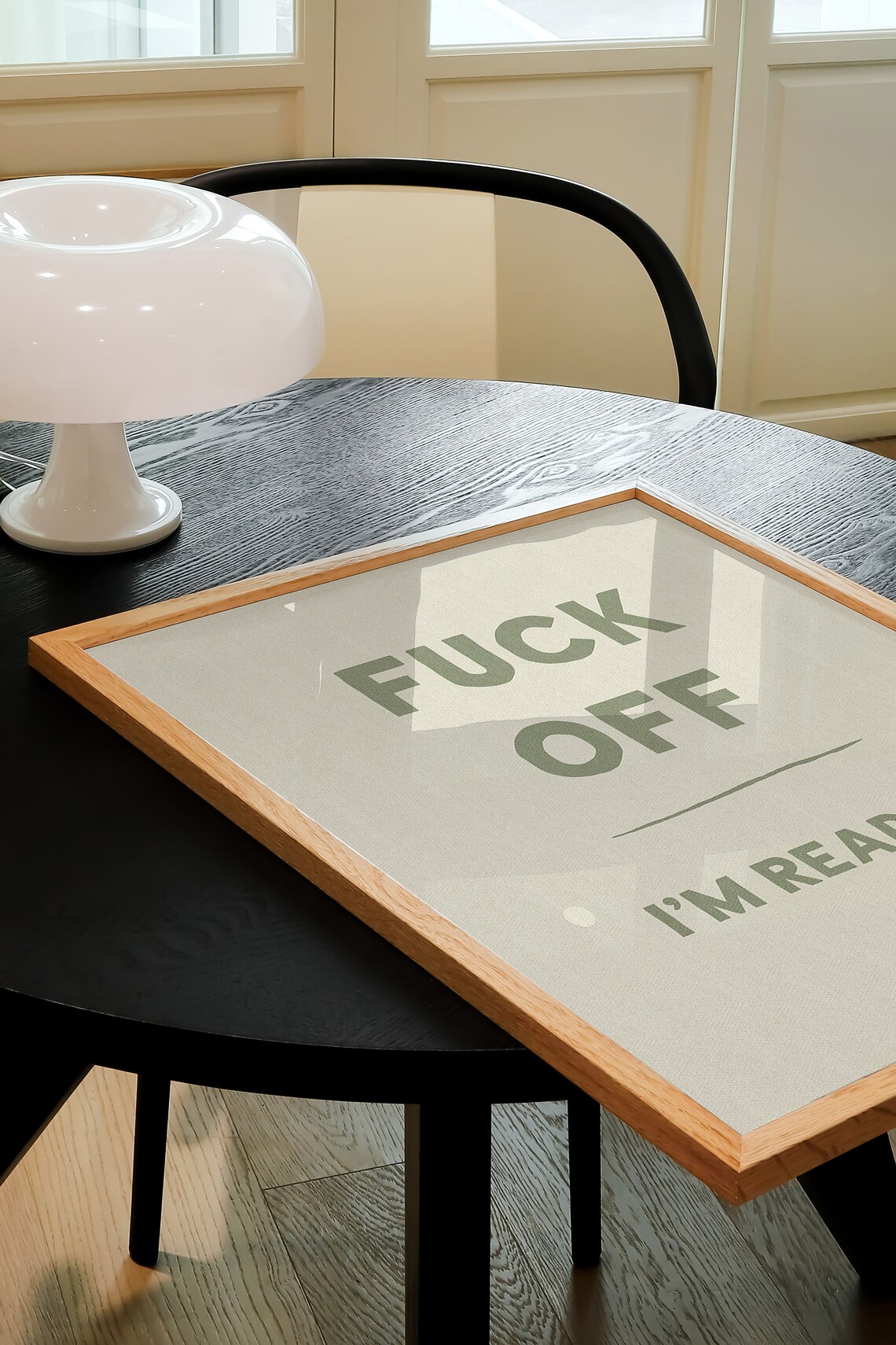 Fuck Off Im Reading Rude Quote Art Print - Image 3