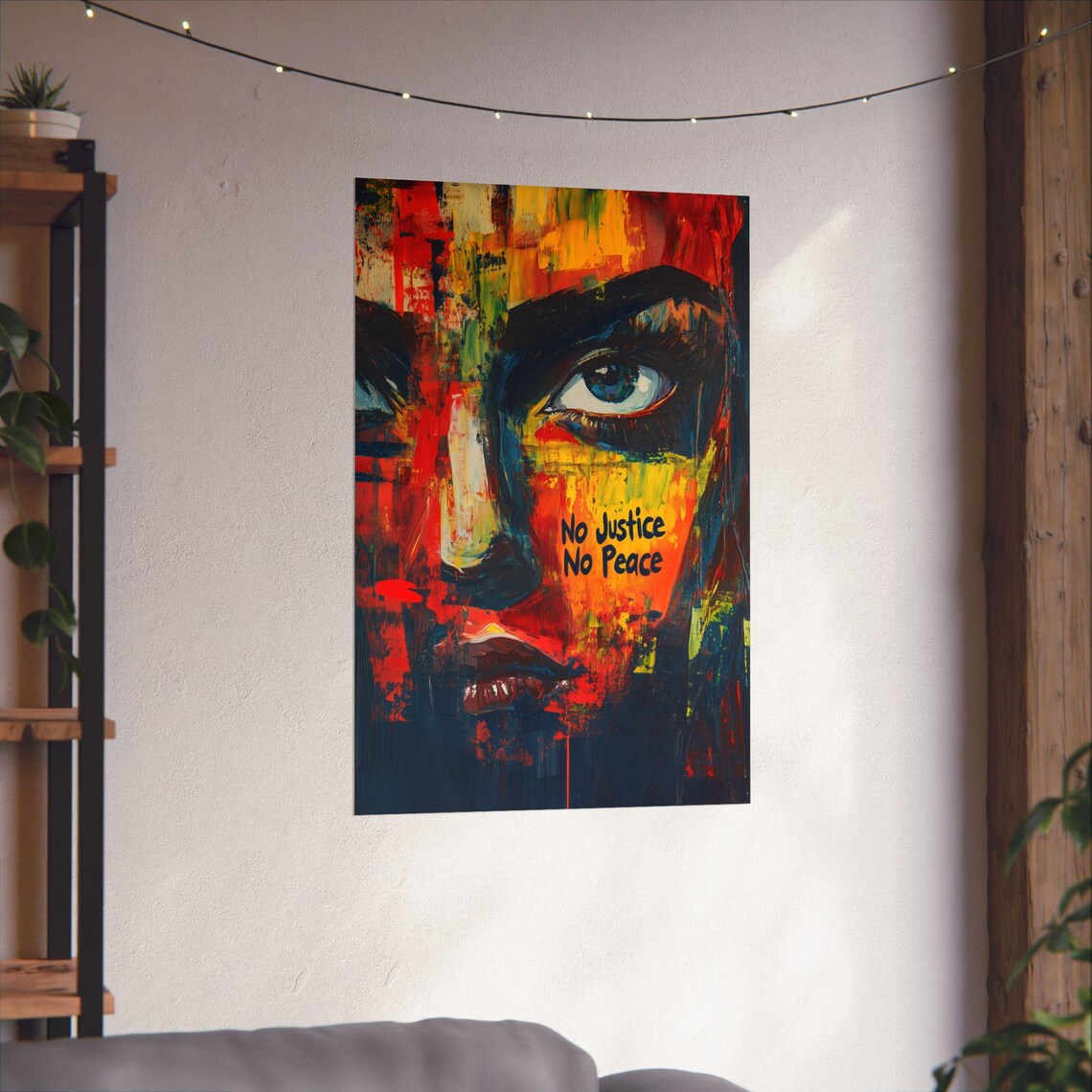 No Justice No Peace Poster, Statement Art Print - Image 3