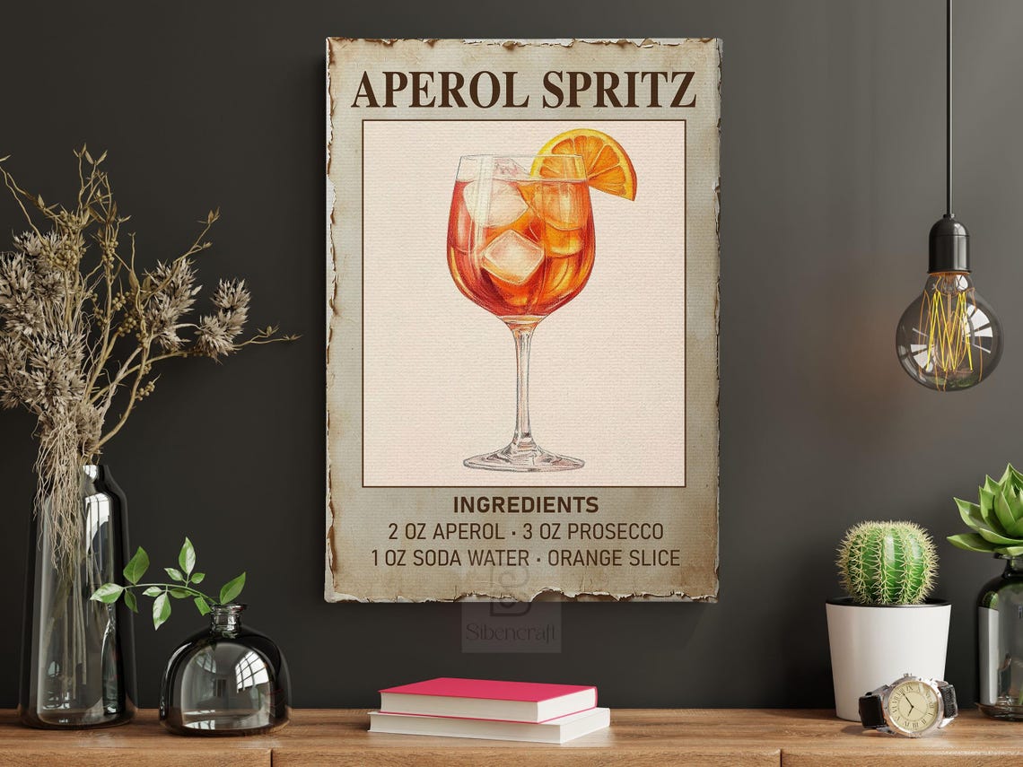 Aperol Spritz Wine, Bar Wall Art - Image 5