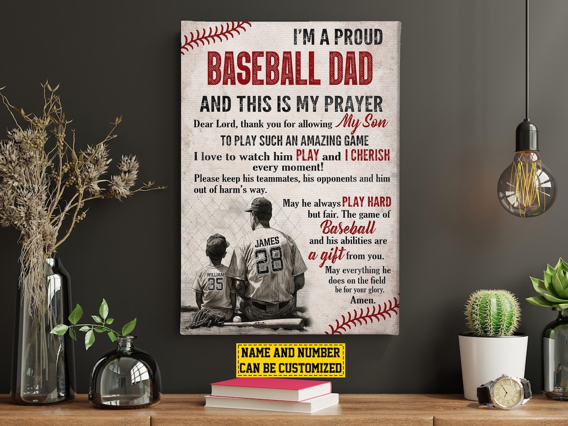 Baseball Dad And Son Personalized Gift For Boy - Image 5