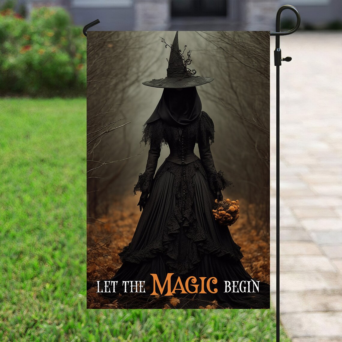 Let Me Magic Begin, Witch Flag Art Print - Image 3
