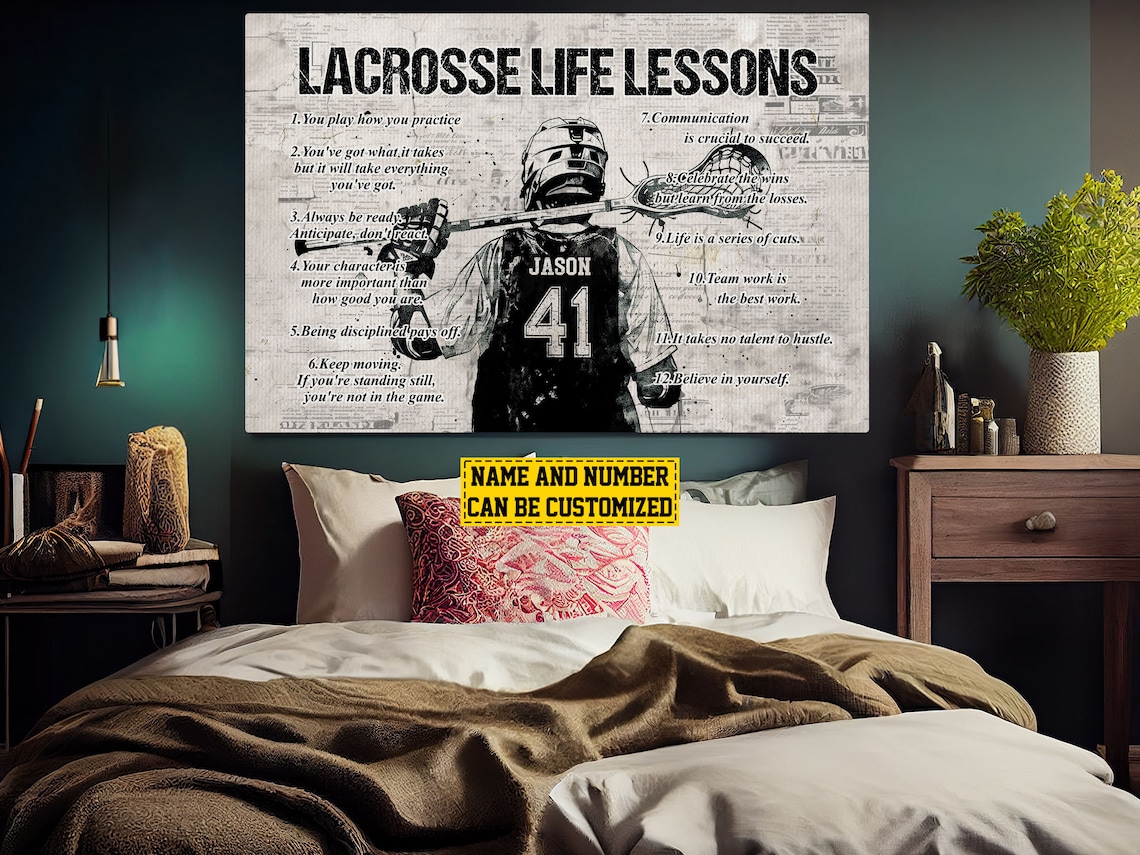 Personalized Lacrosse Life Lessons Art Print - Image 3