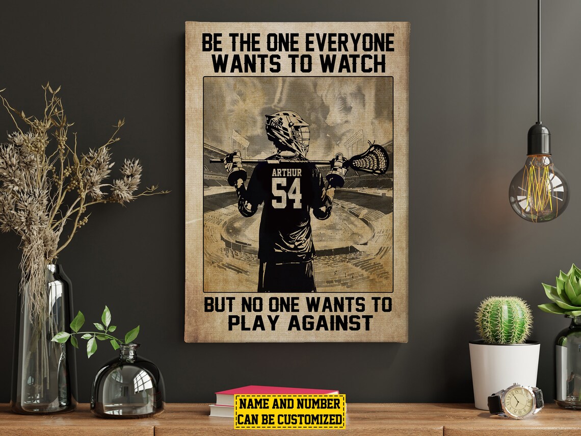 Personalized Lacrosse Inspiration Poster Print - Image 3