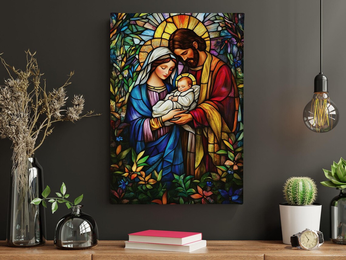Vintage Jesus Christ Faith Art Print, Holy Decor - Image 5