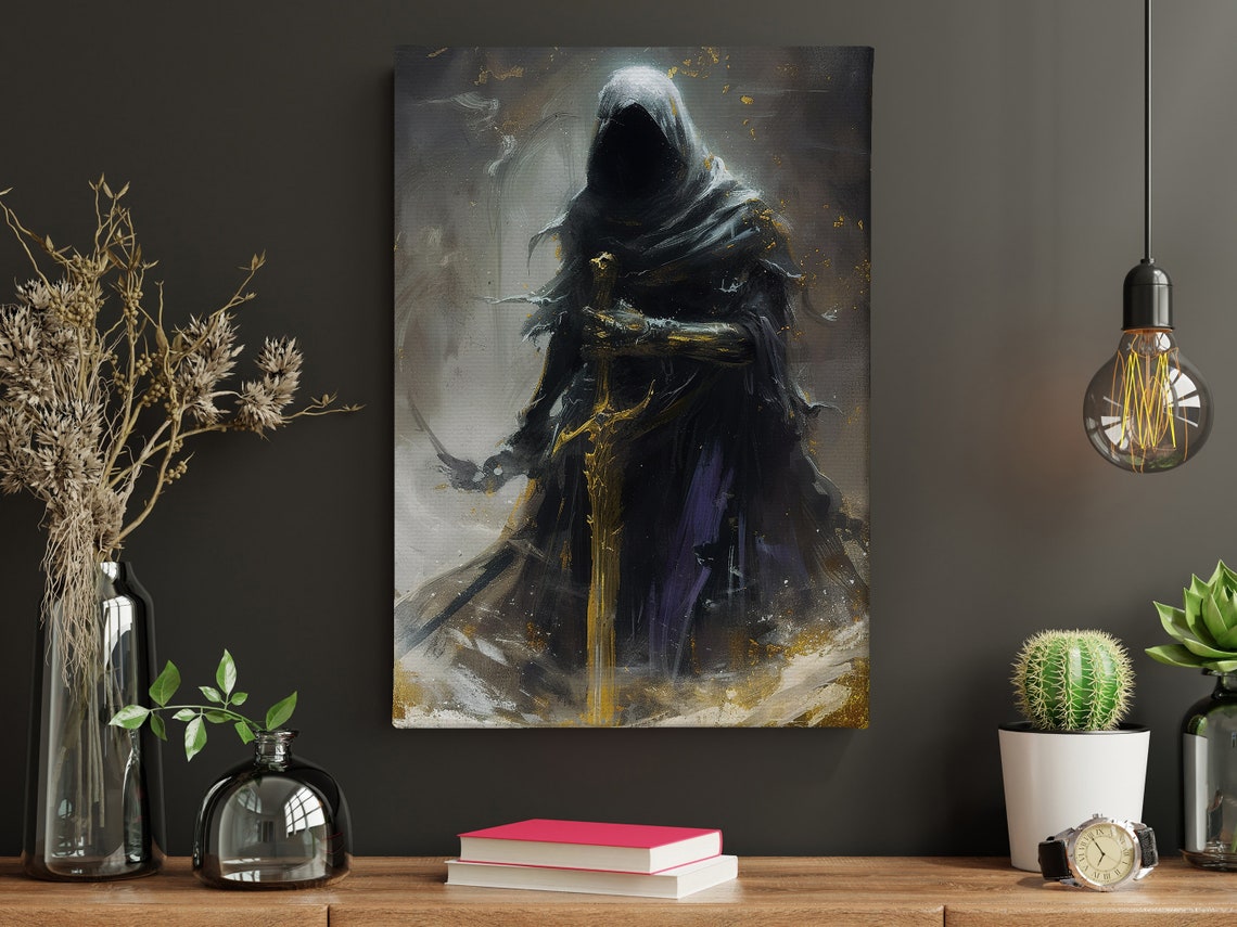 Shadow Warrior, Dark Academia Art Print - Image 4