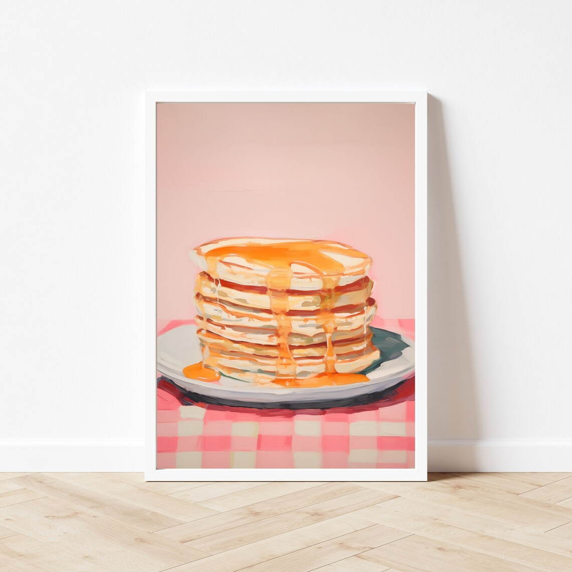 Colorful Pancake Painting, Breakfast Nook Art Print - Image 2