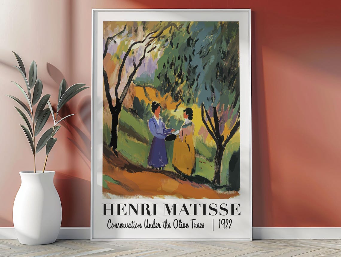 Henri Matisse Conservation Under the Olive Trees 1922 Poster
