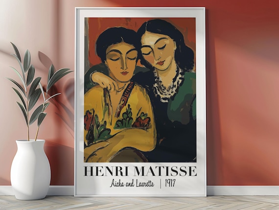 Henri Matisse Aicha and Laurette 1917 Double Portrait Poster
