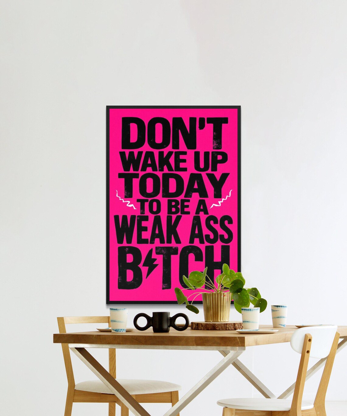 Motivational Print For Inspirational Wall Art Typography Quote Poster Bold Home Decor Office Decoration - Image 2