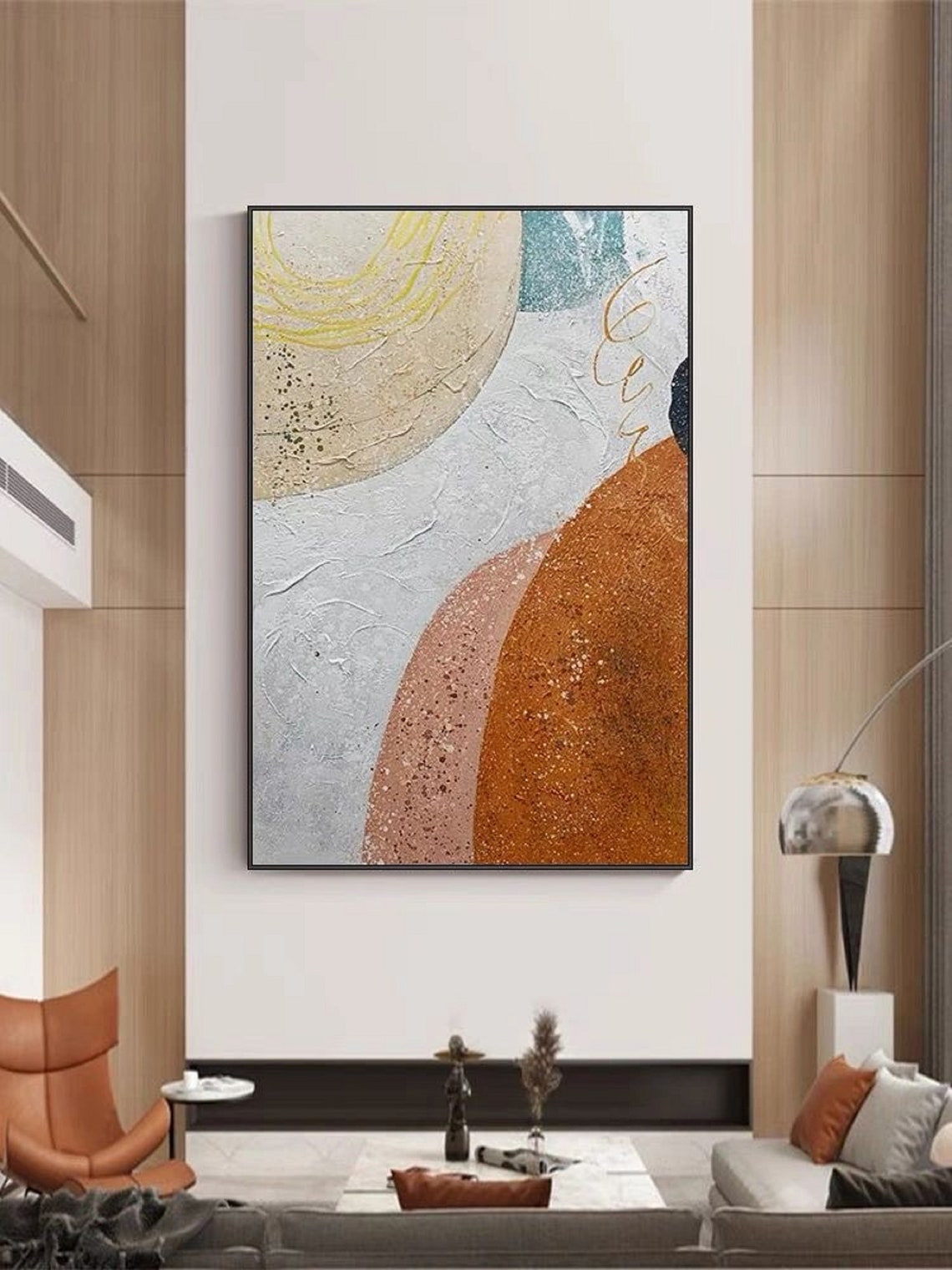 Original Large Abstract Painting White Textured Painting Beige Painting White Painting Minimalist Abstract Painting Abstract Wall Art - Image 5