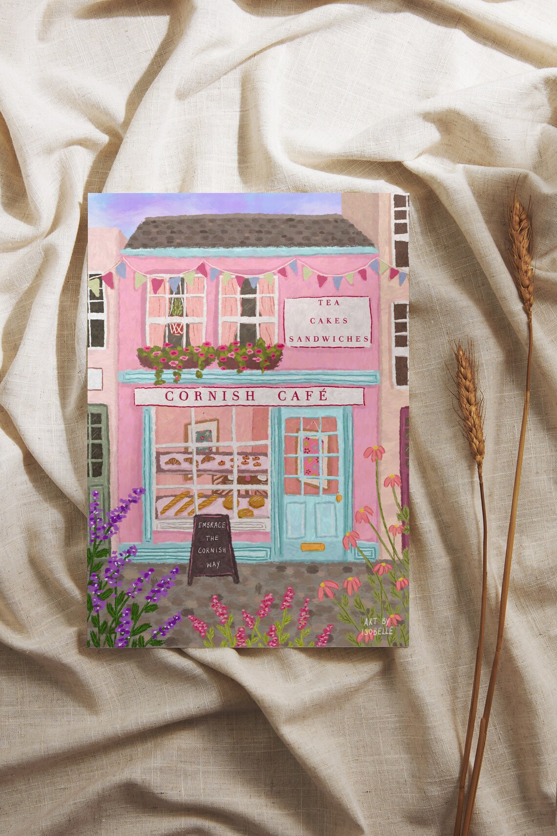 Cornwall Travel Poster, Housewarming Gift - Image 3