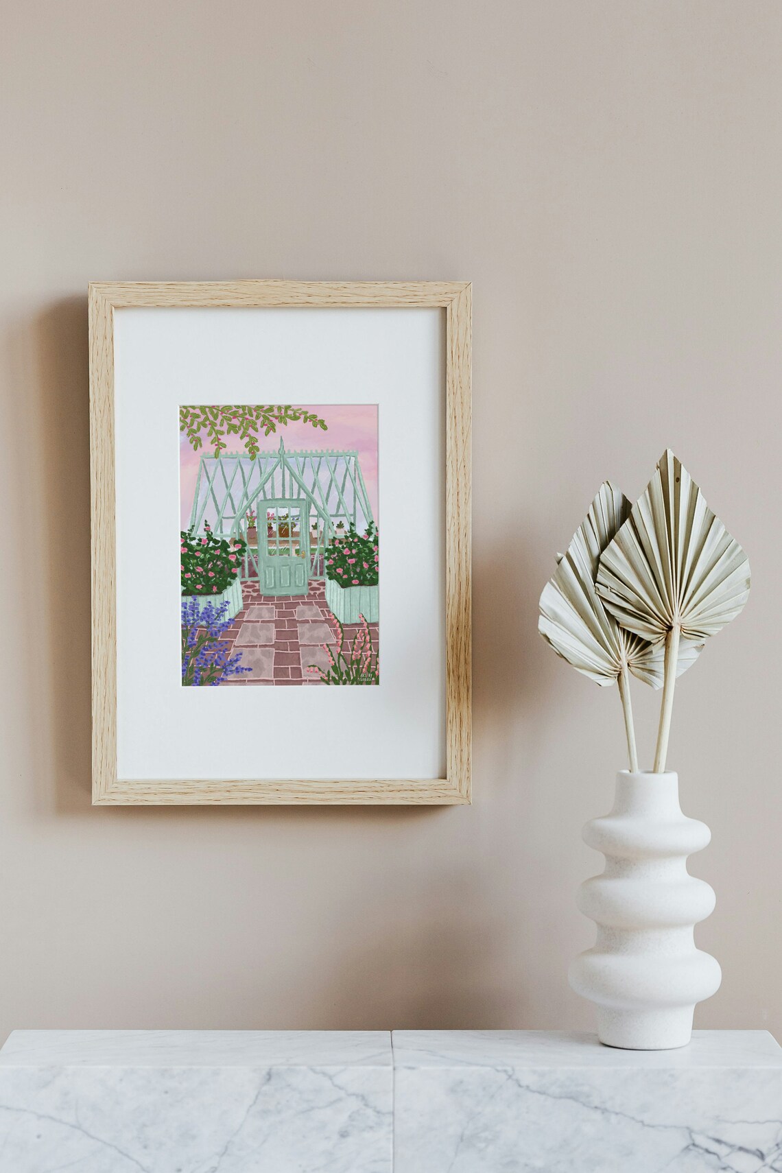 Greenhouse Print, Spring Flowers Garden Art Print - Image 6