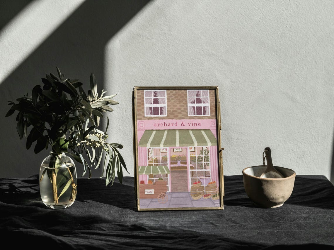 Fruit And Veg Store Print, Kitchen Wall Art - Image 7