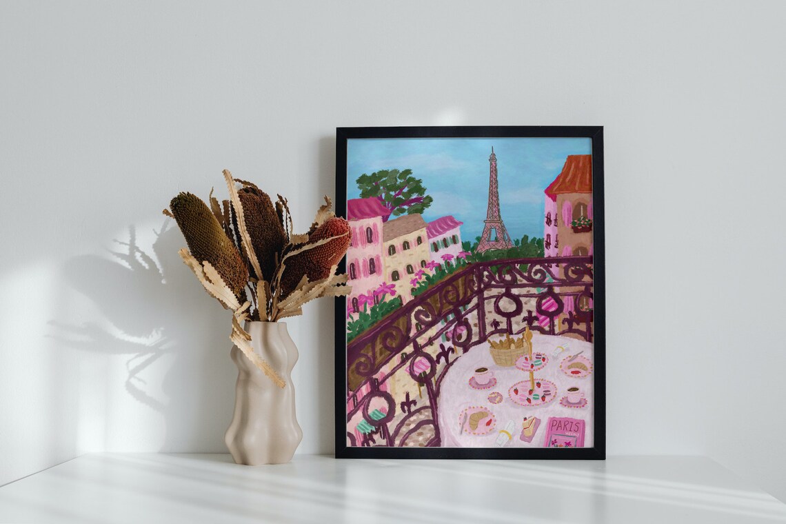 Paris Eiffel Vintage Travel Poster - Image 7