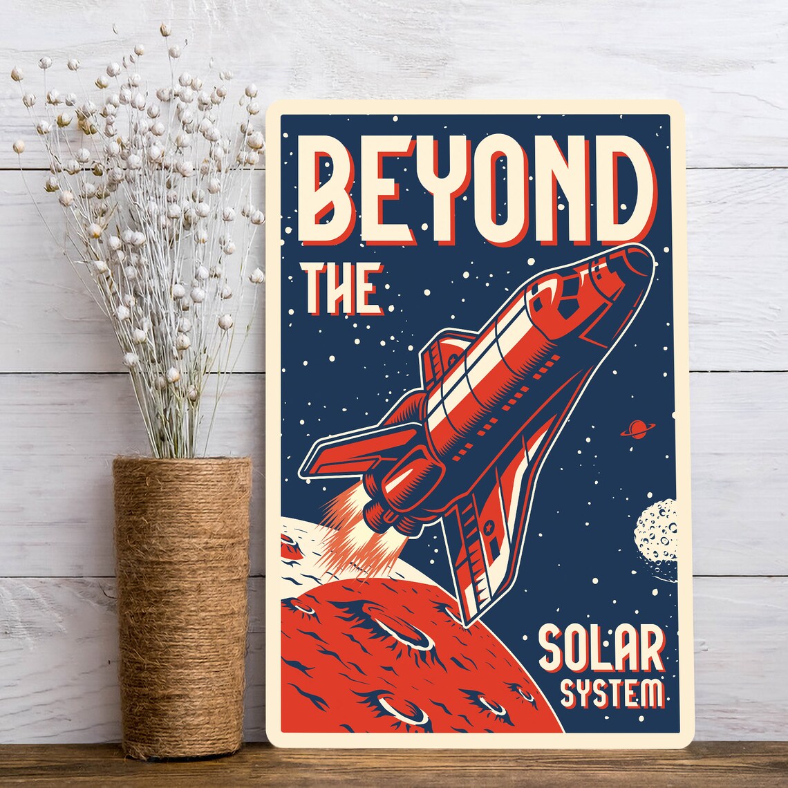 Mars Space Travel Poster Print, Planet Wall Art - Image 2