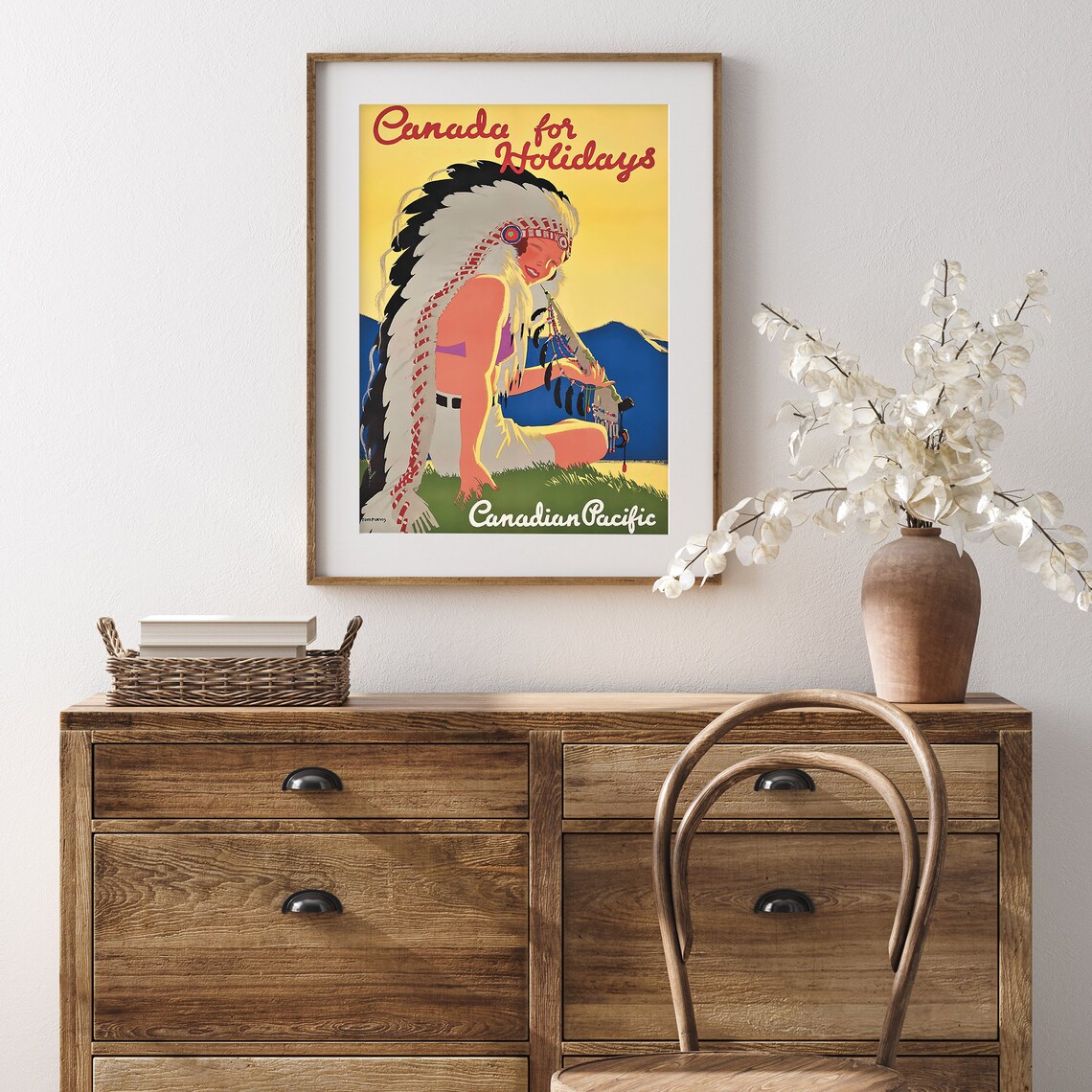 Canada For Holidays Canadian Pacific Vintage Railway Travel Poster - Image 2