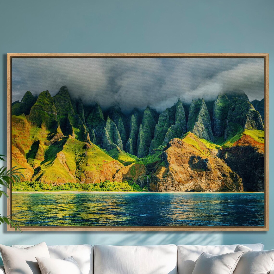 Na Pali Coast Sunset, Kauai Hawaii Travel Poster