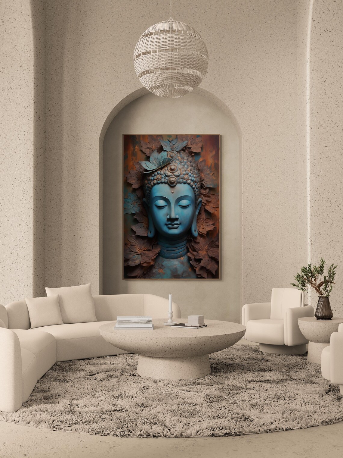 Buddha Meditation Decor For Serenity, Spiritual Accent - Image 2