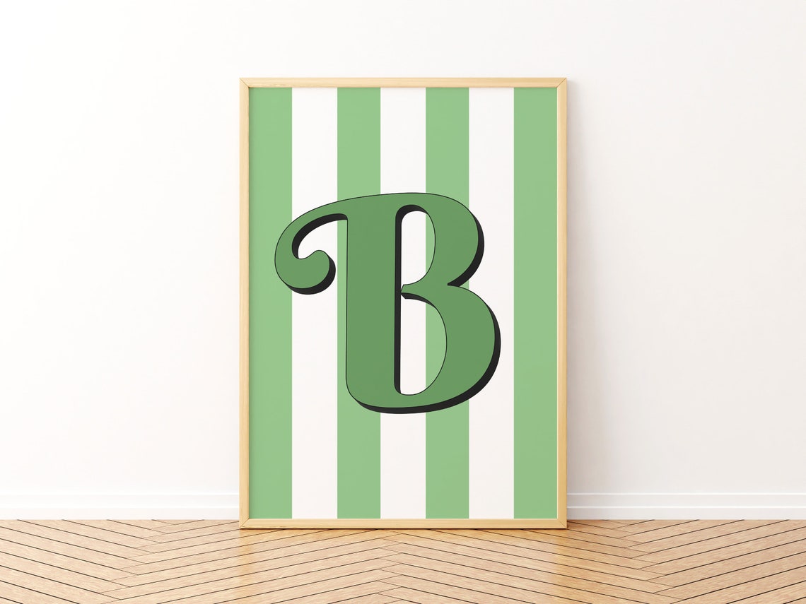 Personalised Alphabet Alphabetical Print A1 A2 A3 A4 A5 Unframed Typographic Wall Decor Custom Poster Gift For Kids - Image 2