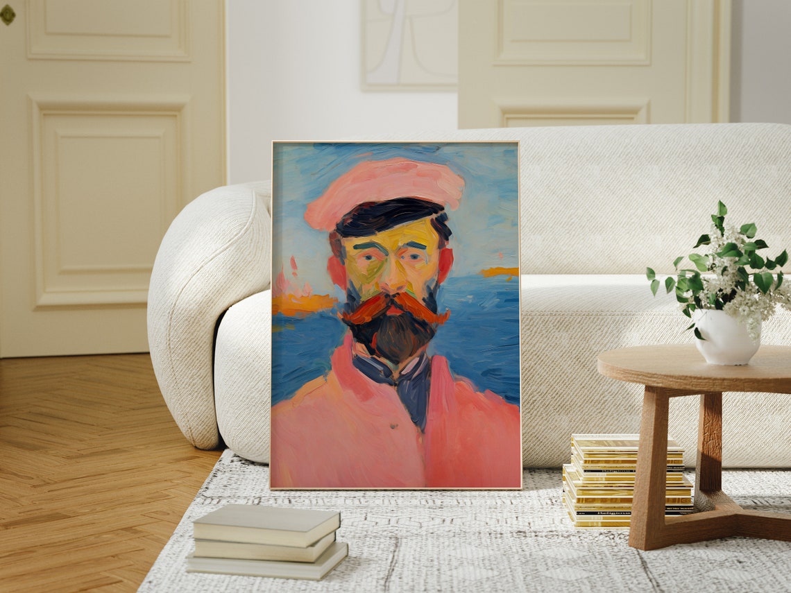 Fisherman Portrait - Modern Beach Art Print - Image 4