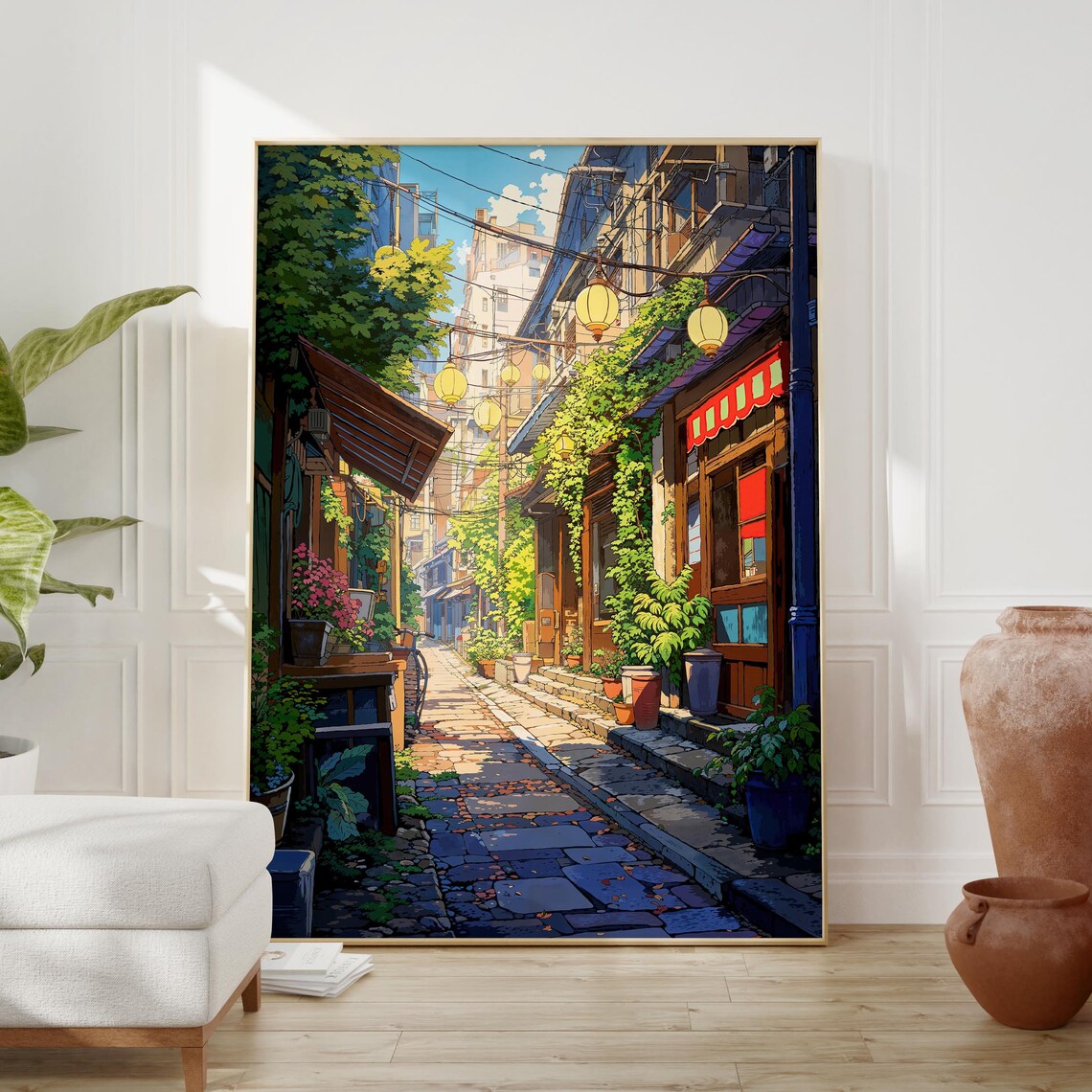 Lofi Anime Poster, Urban Japan Street Style Aesthetic - Image 2