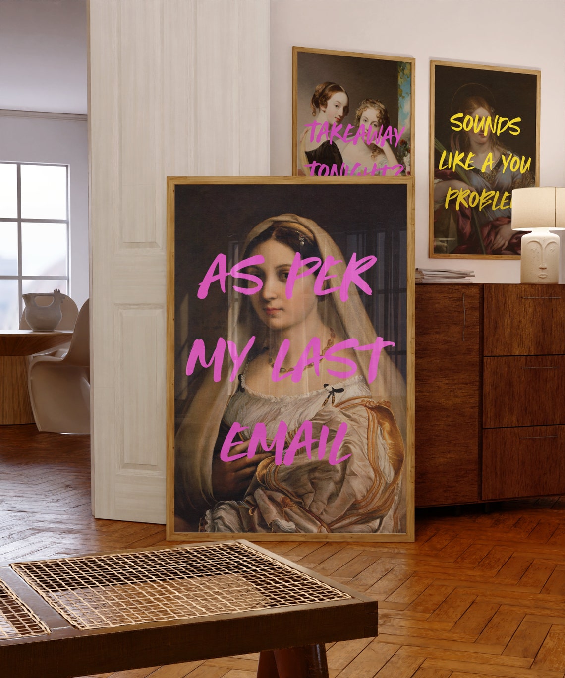 As Per My Last Email Funny Altered Renaissance Art Humor Poster