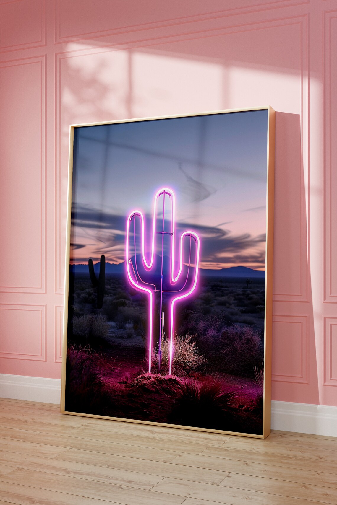 Neon Cowgirl Poster, Funky Dorm and Bar Decor - Image 2