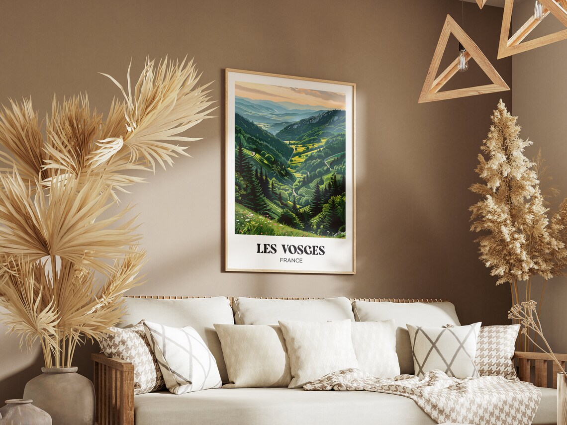 The Vosges Travel Poster, Eastern France Wall Art - Image 2