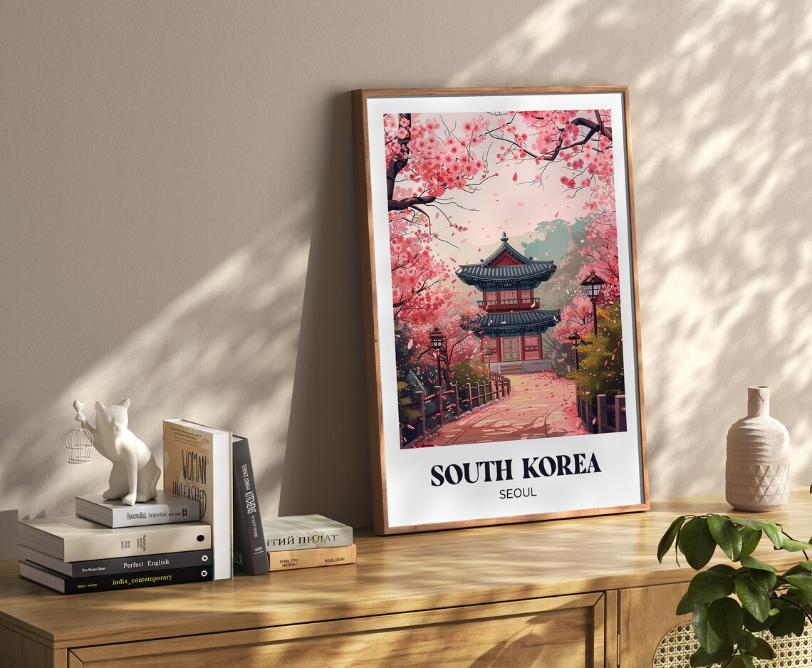 Tokyo Watercolor Travel Poster Art Print - Image 4