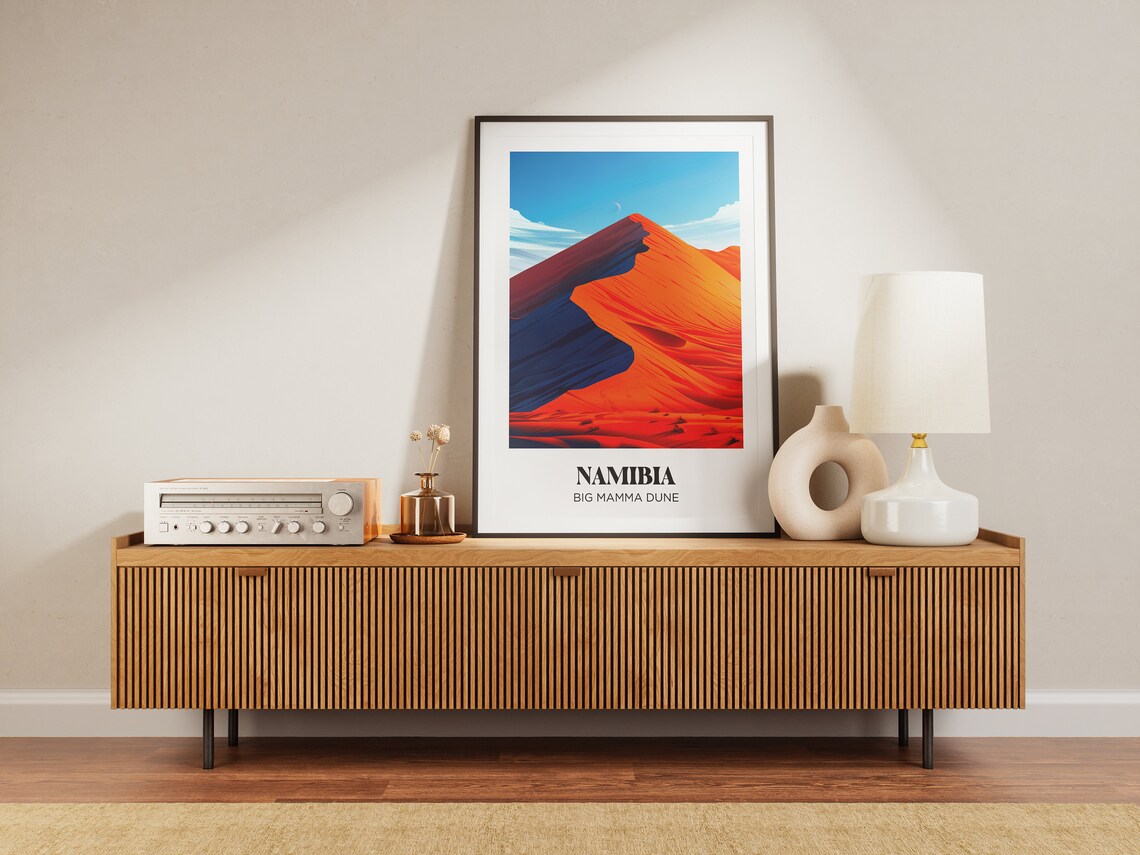 Namibia Travel Poster, African Watercolor Art Print - Image 3