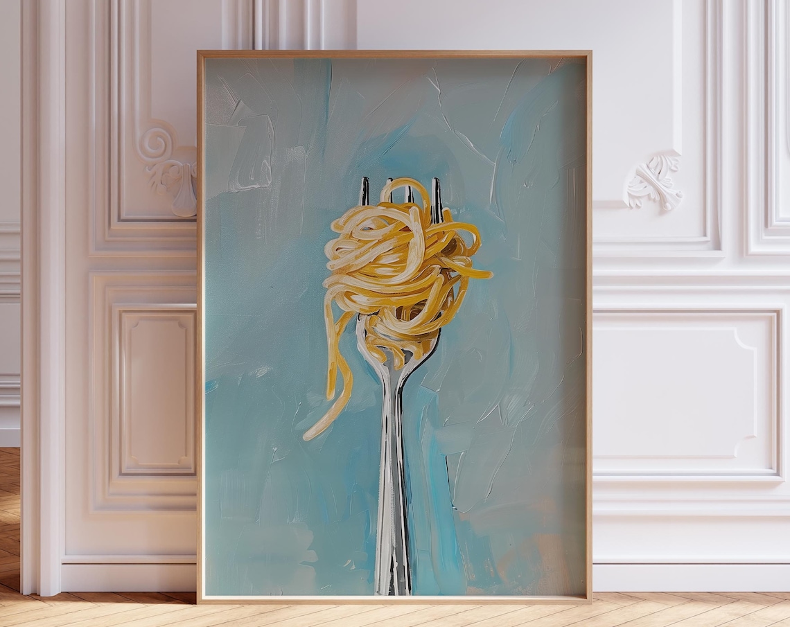 Pasta Print, Vintage Italian Kitchen Art Print
