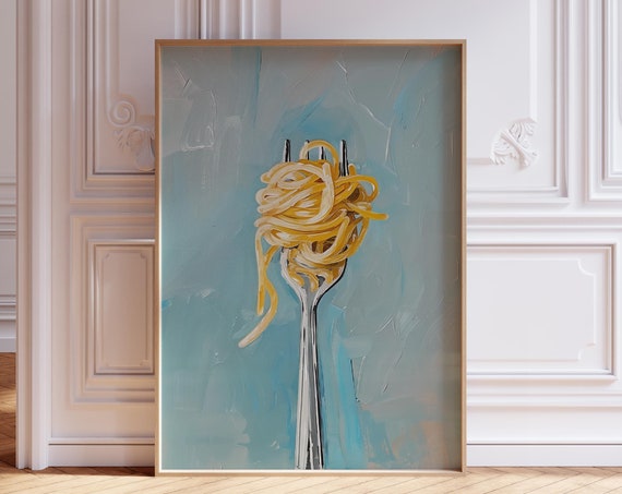 Pasta Print, Vintage Italian Kitchen Art Print