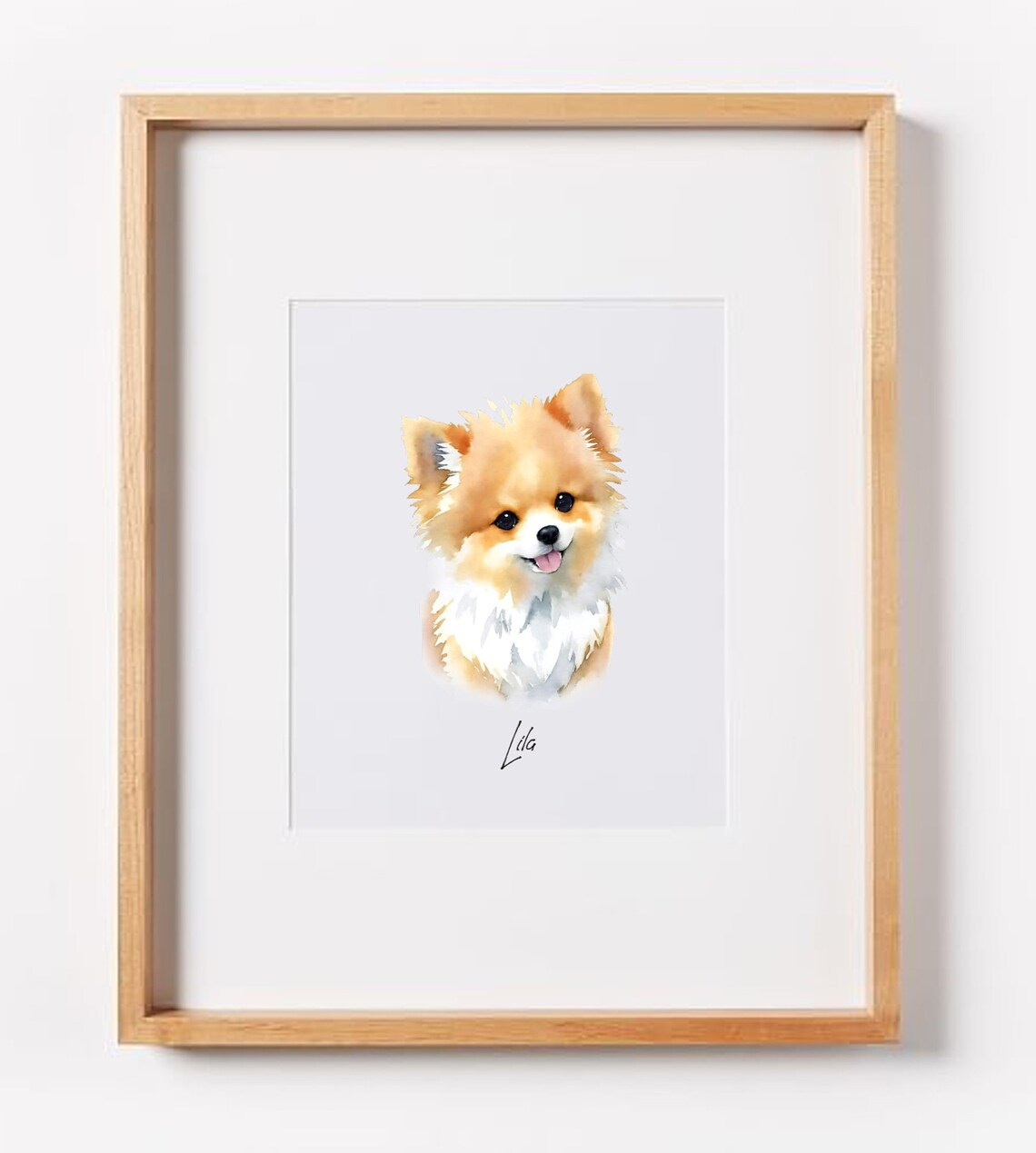 Custom Dog Portrait Watercolor Art Print - Image 5
