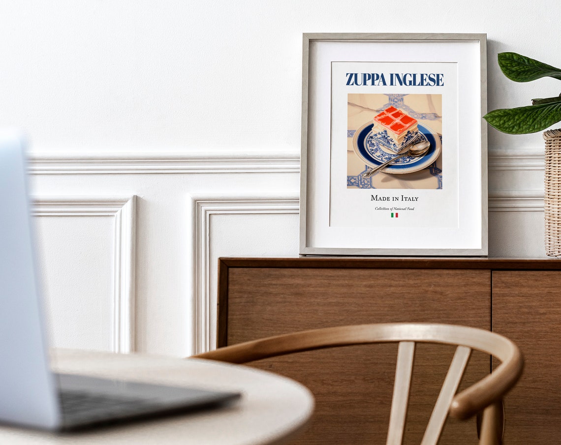 Zuppa Inglese on Maiolica Tile Plate Art Print - Image 4