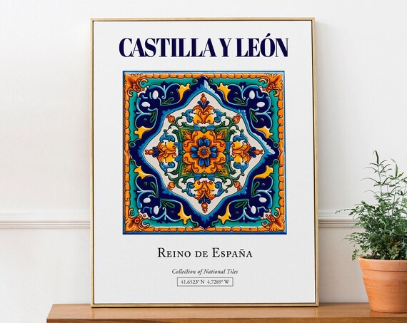 Castilla Y Len Spain Minimalist Travel Poster