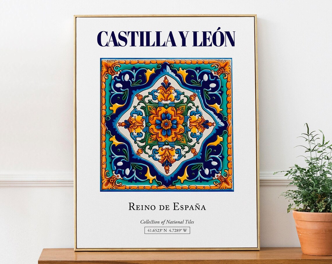 Castilla Y Len Spain Minimalist Travel Poster