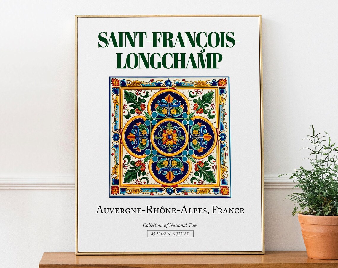 Saint-François-Longchamp, Auvergne-Rhône-Alpes Travel Poster
