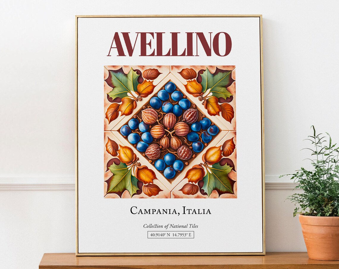 Avellino Campania Italy Folk Maiolica Art Print