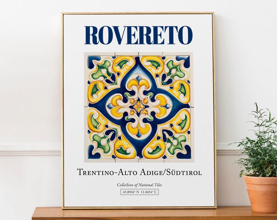 Rovereto Trentino-Alto Adige, Italy Travel Poster