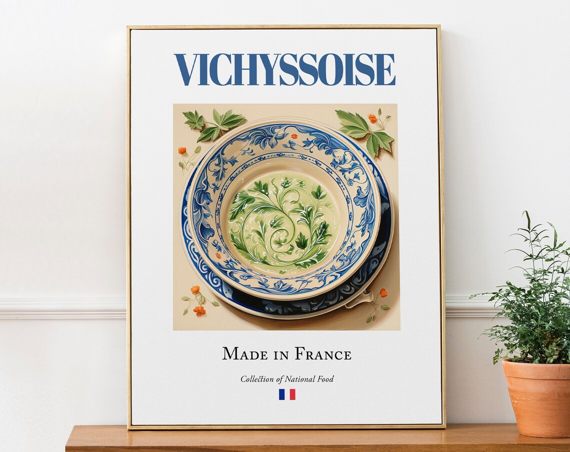 Vichyssoise on Maiolica Tile Plate Art Print