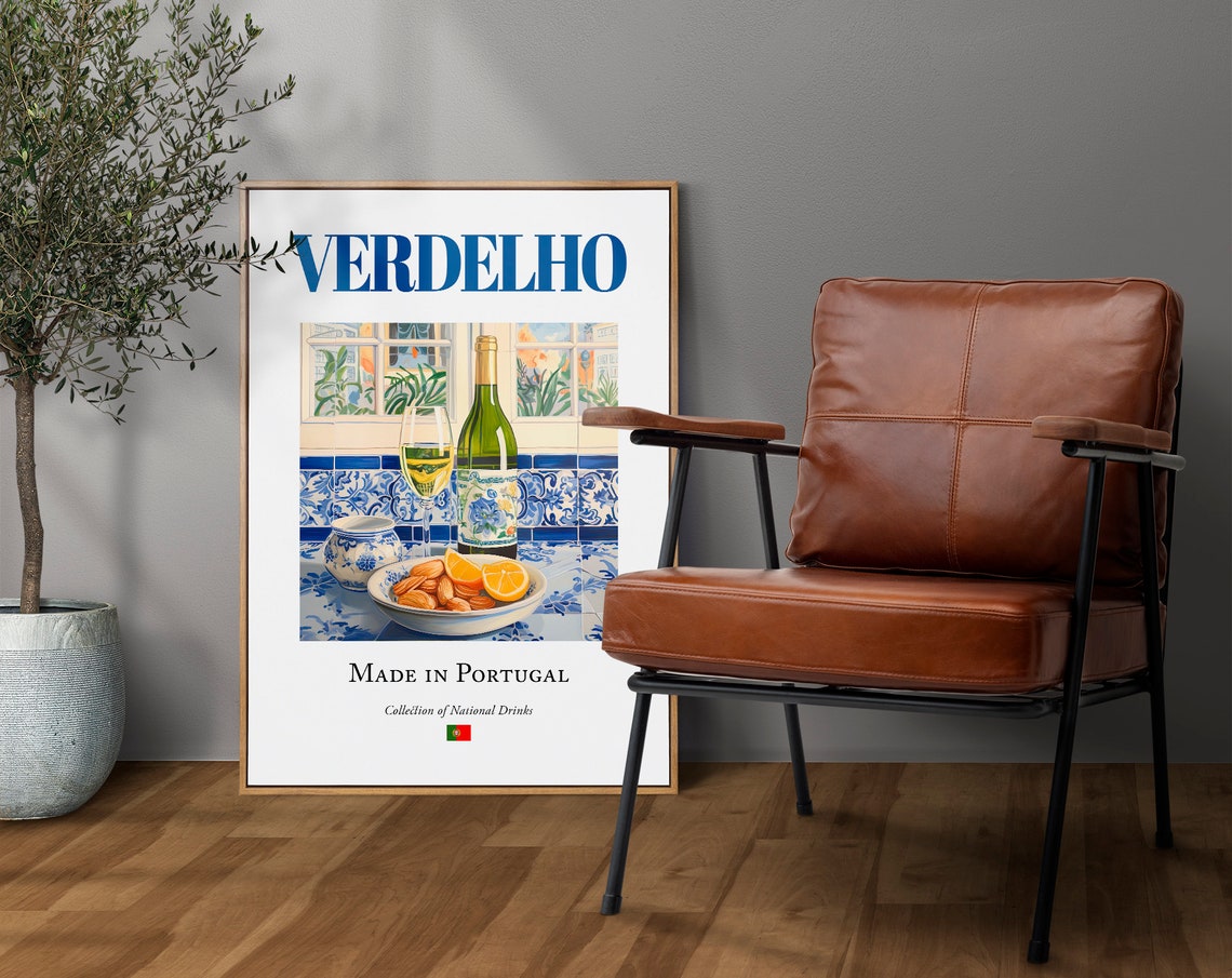 Verdelho On Azulejo Tile, Traditional Portugal Poster - Image 4