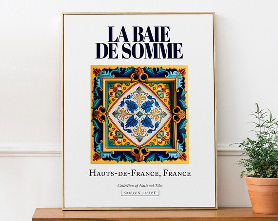 La Baie De Somme France Folk Traditional Travel Poster