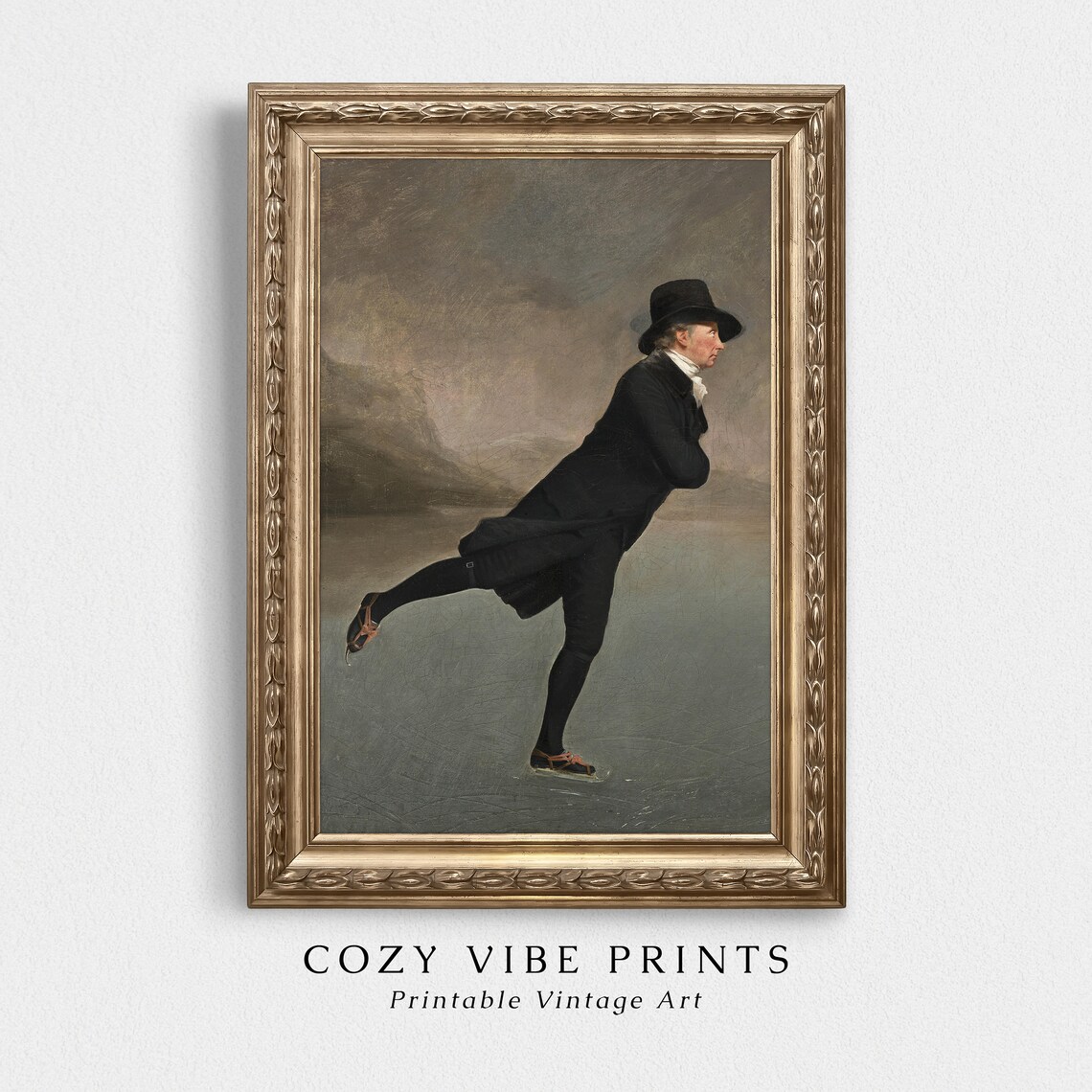 The Skating Minister Henry Raeburn Winter Gentleman Ice Skater Poster - Image 2