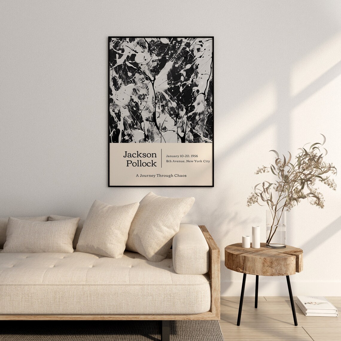 Jackson Pollock Trendy Abstract Wall Art Print - Image 2