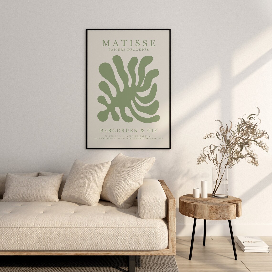 Matisse-Inspired Minimalist Poster, Neutral Gallery Print - Image 3