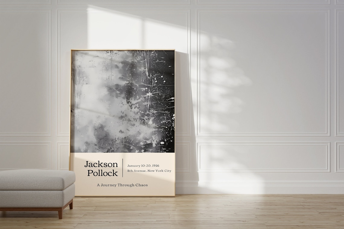 Jackson Pollock Abstract Wall Art Print