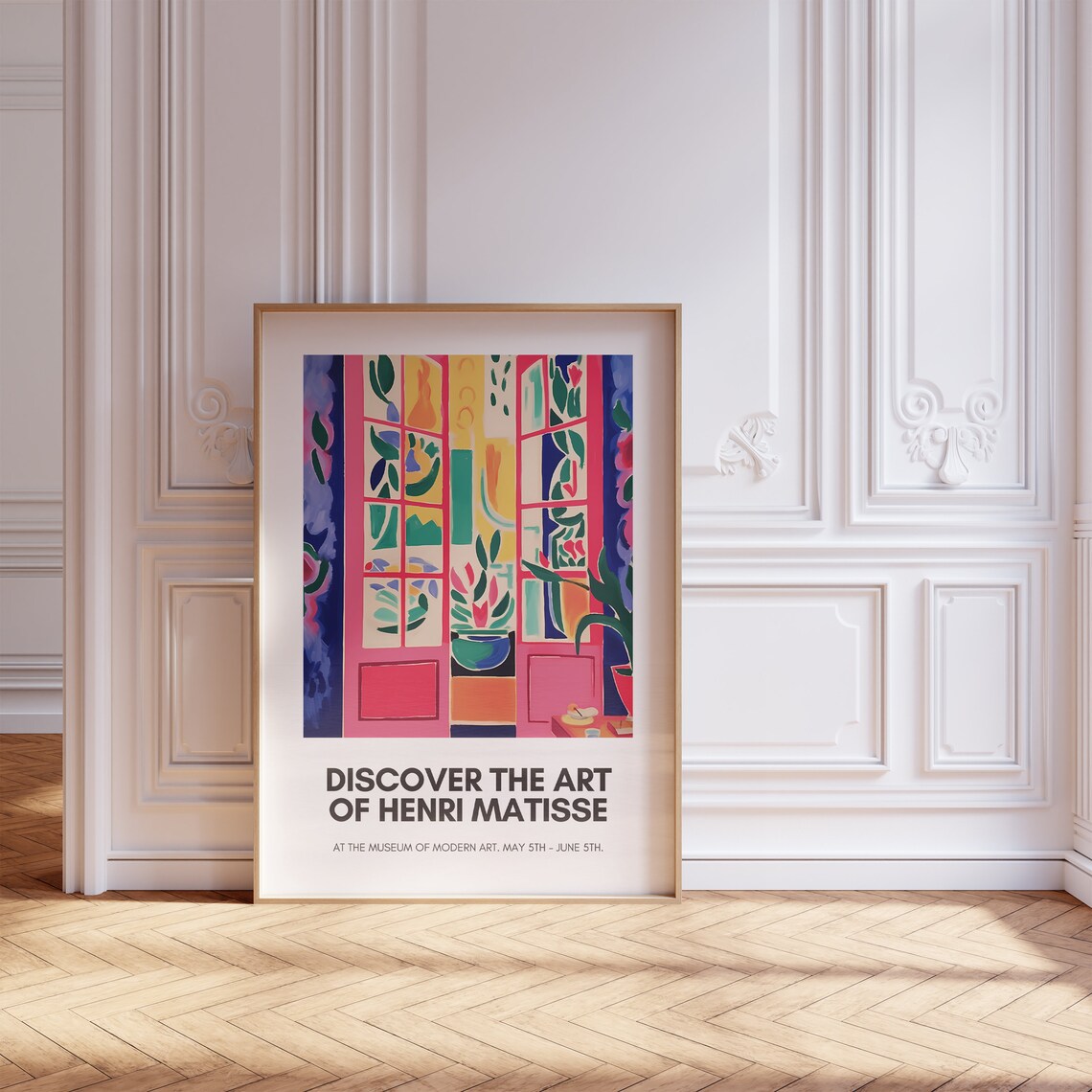 Henri Matisse Pink French Doors Garden View Museum Exhibit Poster - Image 5