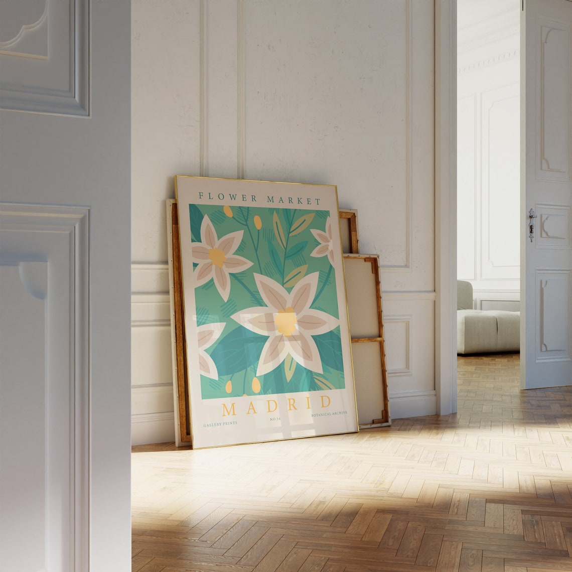 Flower Market Madrid No 14 Botanical Archive Gallery Art Poster - Image 2